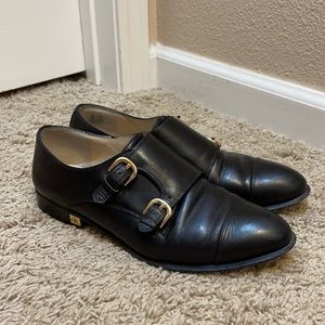 Sam Edelman Black Leather Brogue Oxford 8